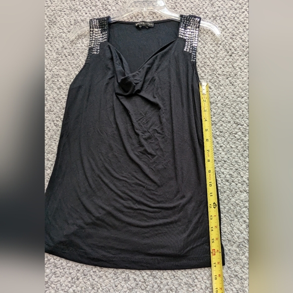 Design History Women's (Size L) Tank Top w/Cowl Neck & Sequins on Shoulders - Picture 11 of 13